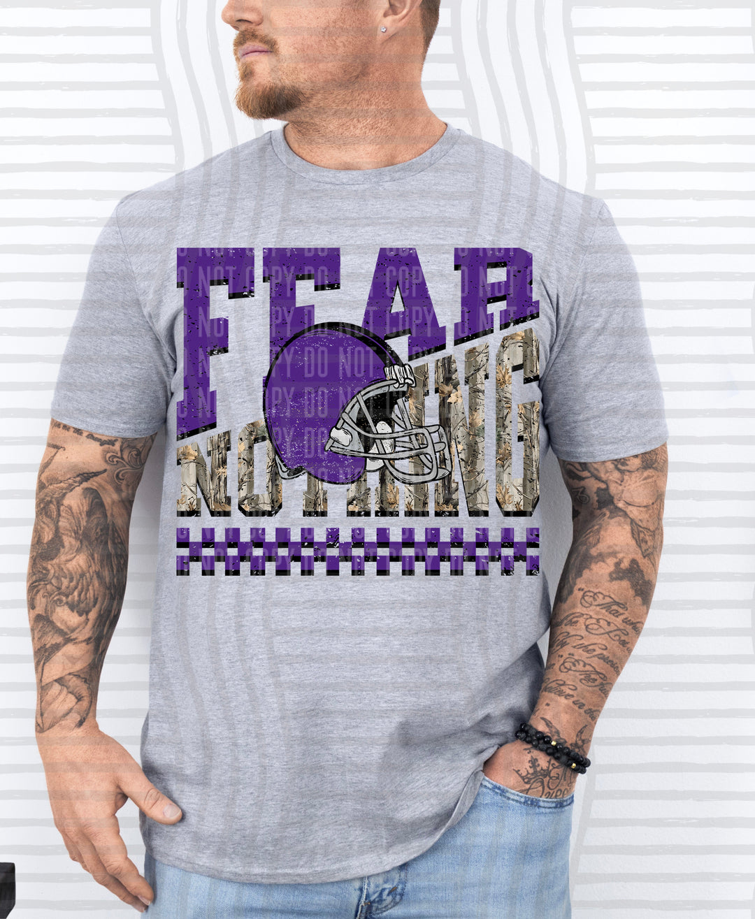 Fear Nothing Purple – Completed Tee