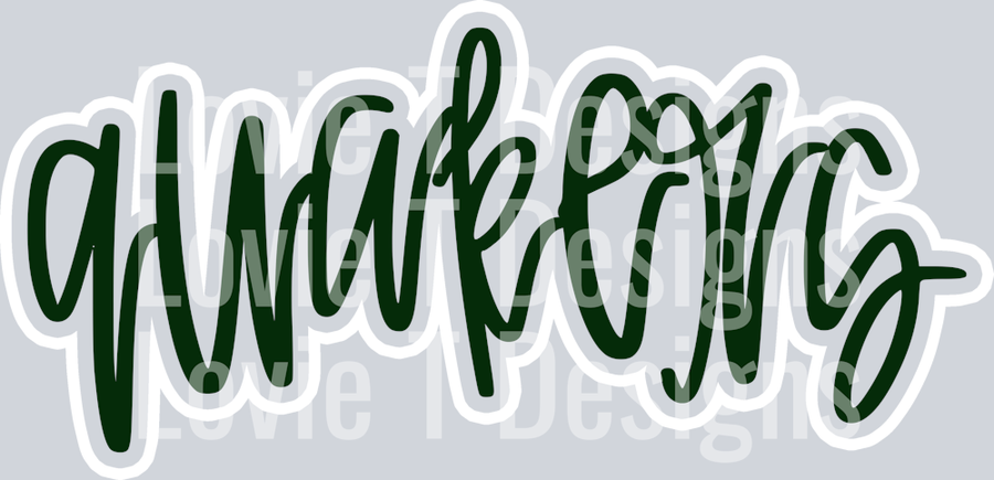 QUAKERS OUTLINE CUSTOM DARK GREEN AND WHITE