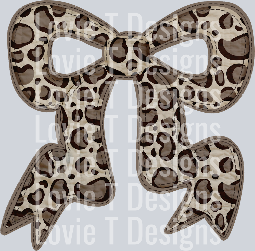 QUILTED BOW LEOPARD
