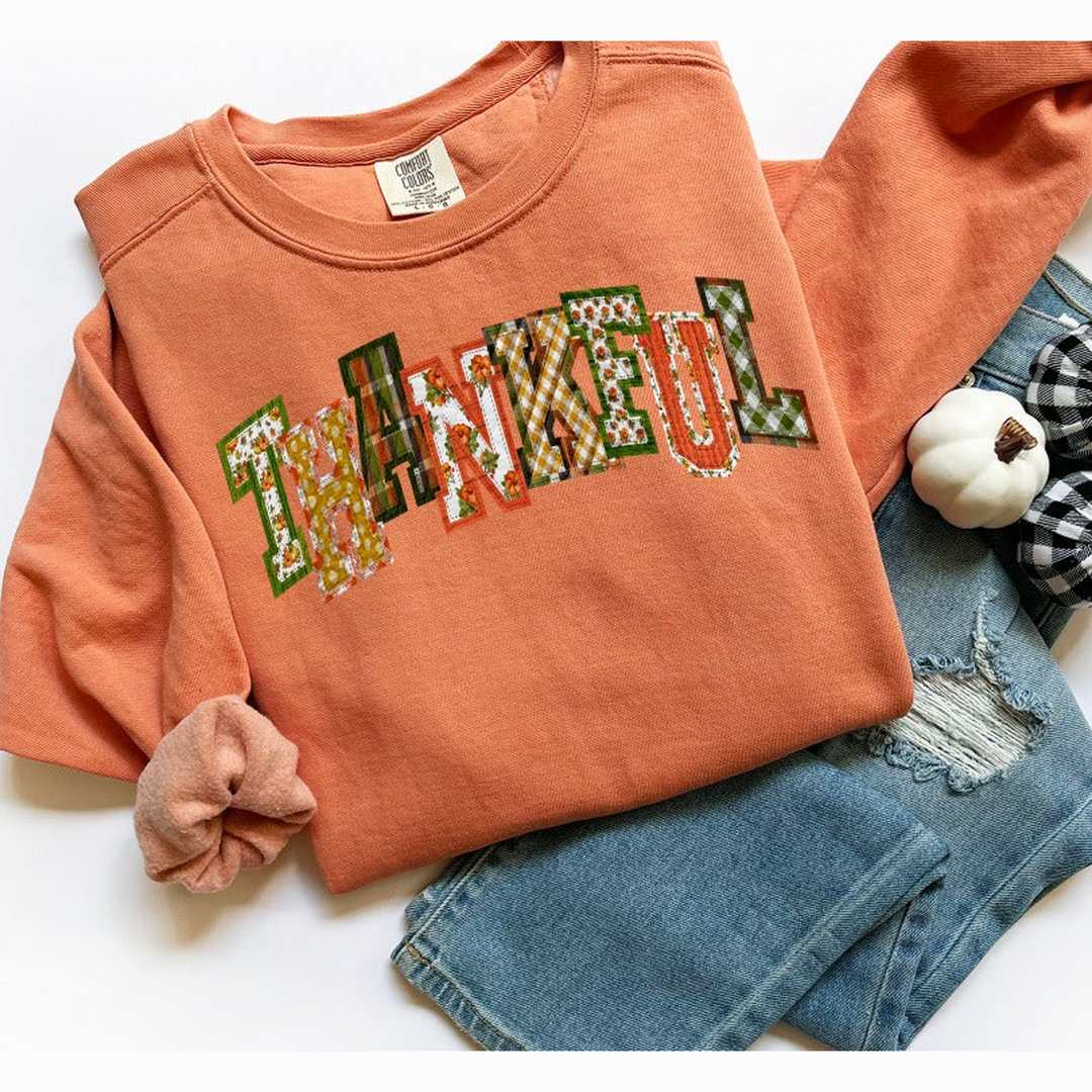 Quilted Thankful – DTF Transfer
