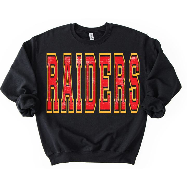 Raiders Red and Yellow Varsity Style – DTF Transfer