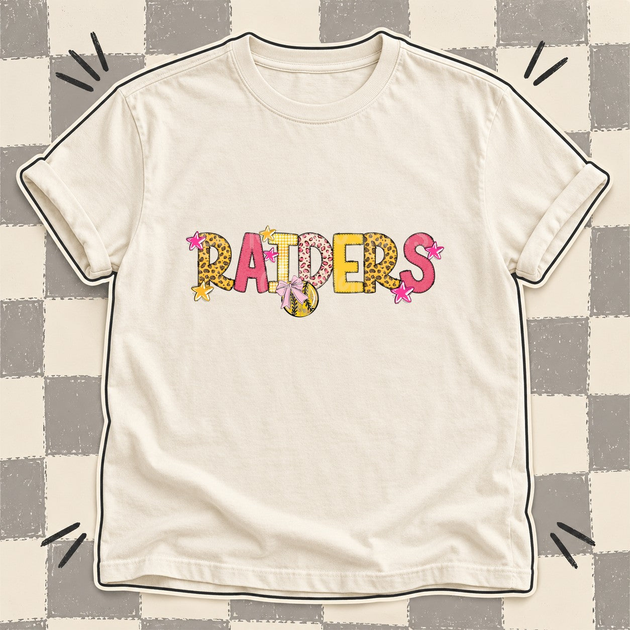 Mixed Doodle Softball Mascots – Sunshine Leopard Raiders design