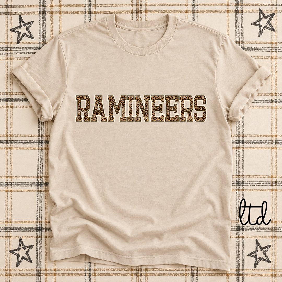 Ramineers Dark Leopard Mascots DTF transfer mockup
