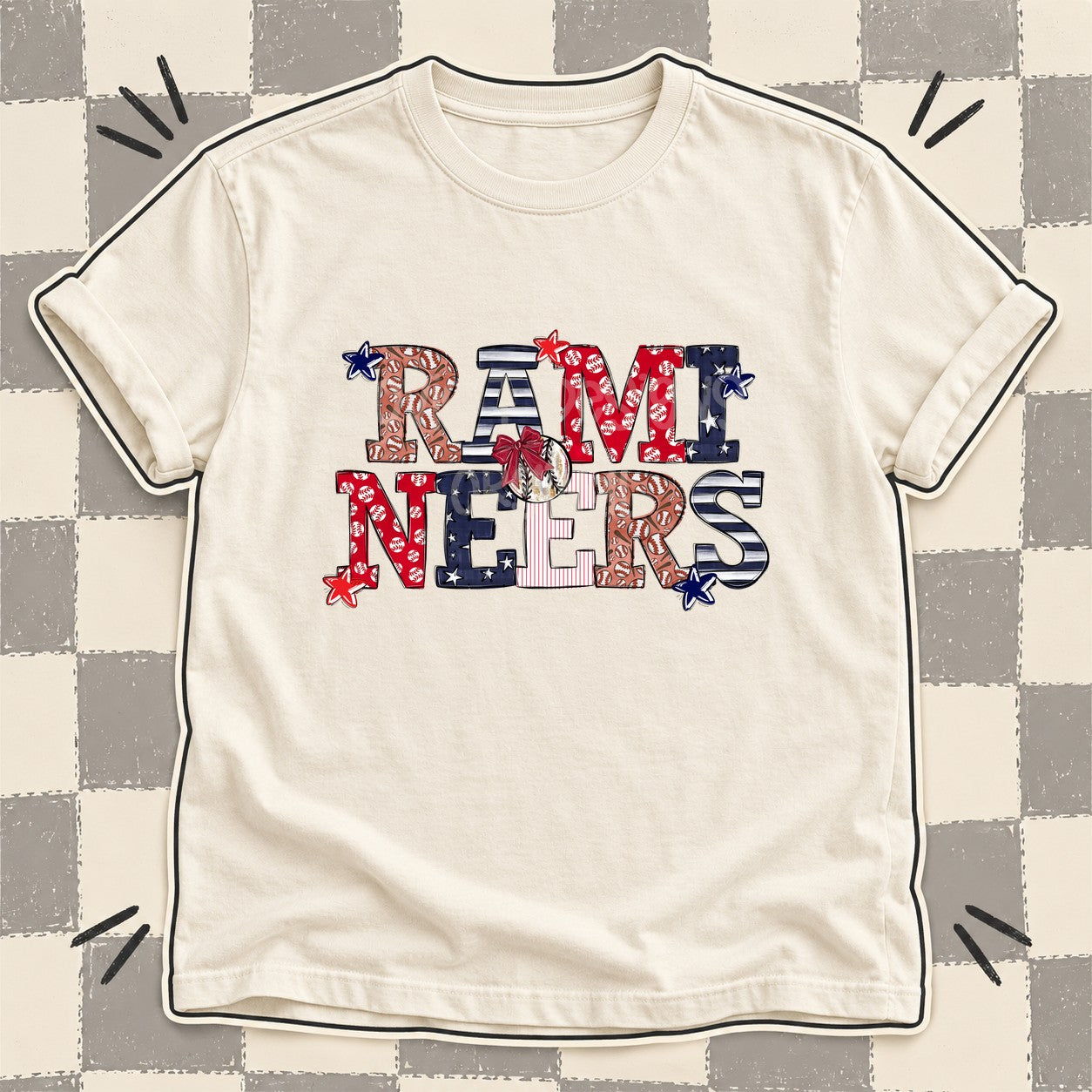 Mixed Doodle Baseball Mascots – Ballpark Classic Ramineers design