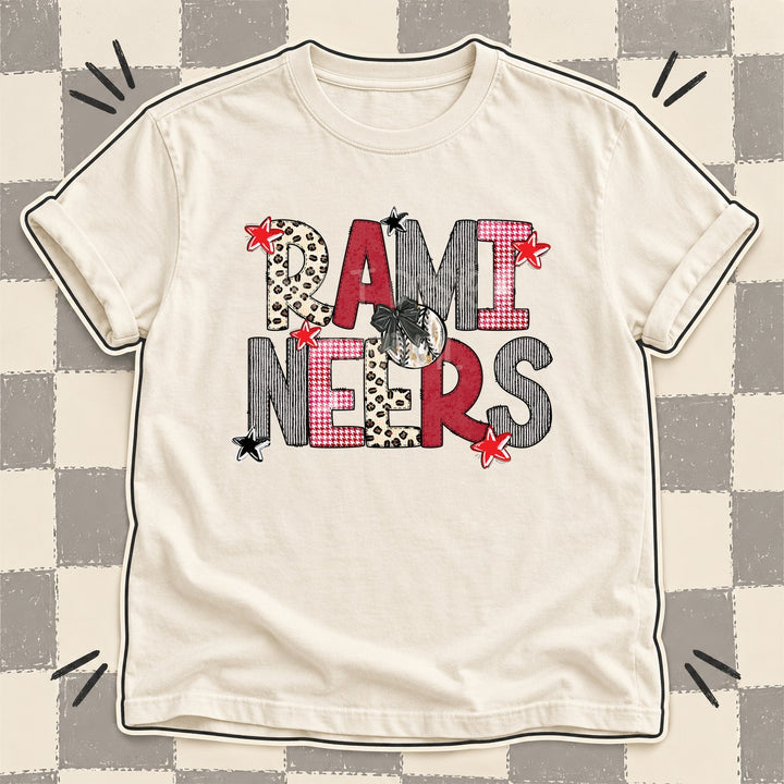 Ramineers Mixed Doodle Baseball Mascots – Stitched Ballpark DTF transfer mockup
