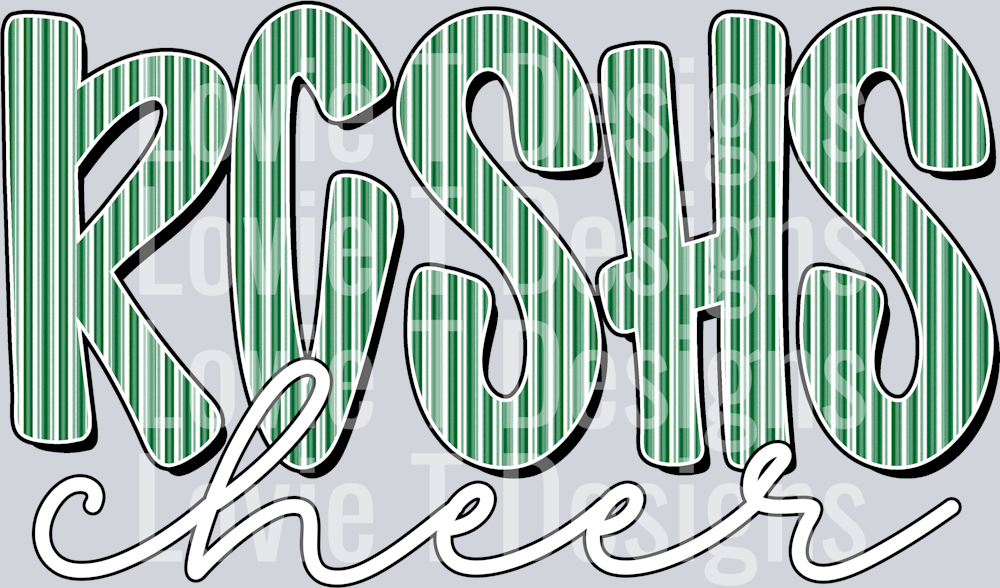 RCSHS KELLY GREEN CHEER SEERSUCKER