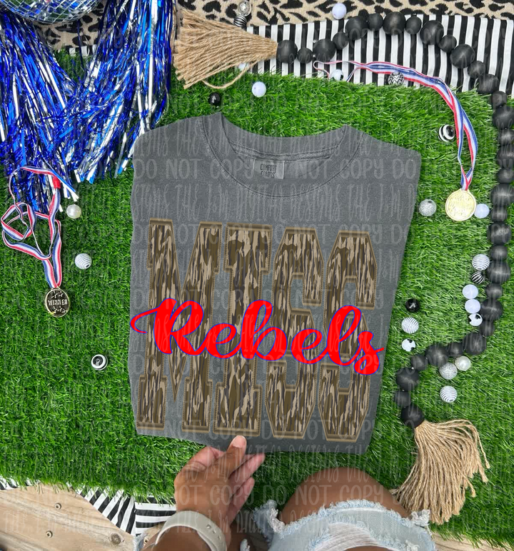 REBELS WOODLAND CAMO INITIALS