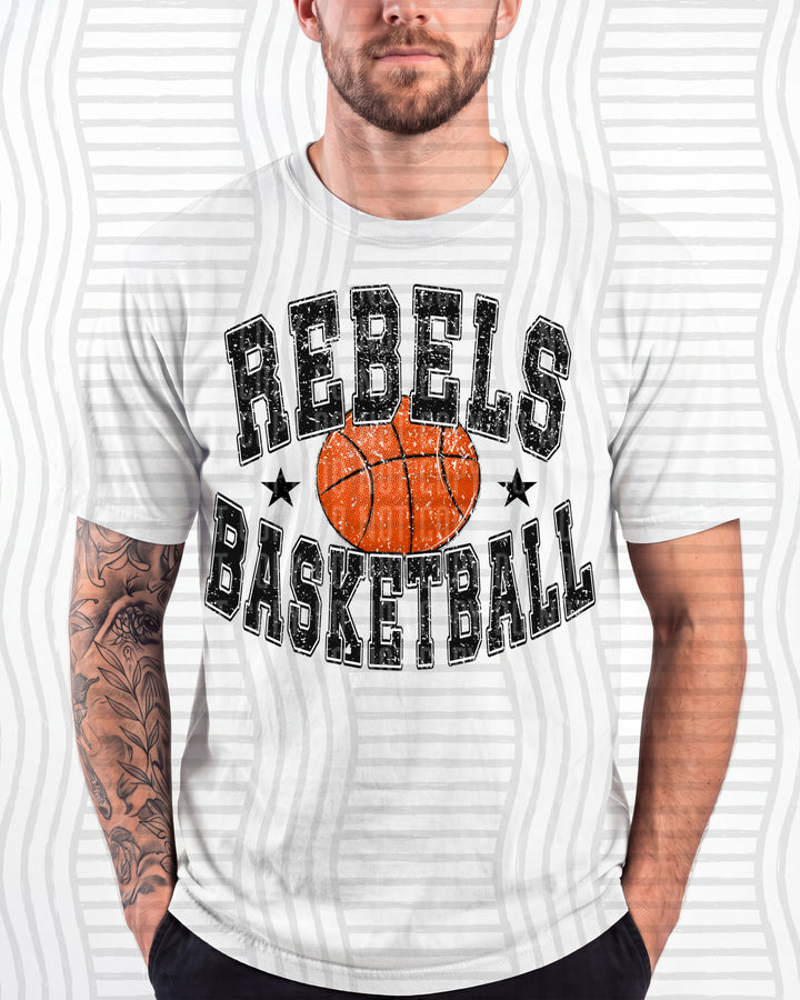 Rebels Basketball Varsity Mascots DTF transfer