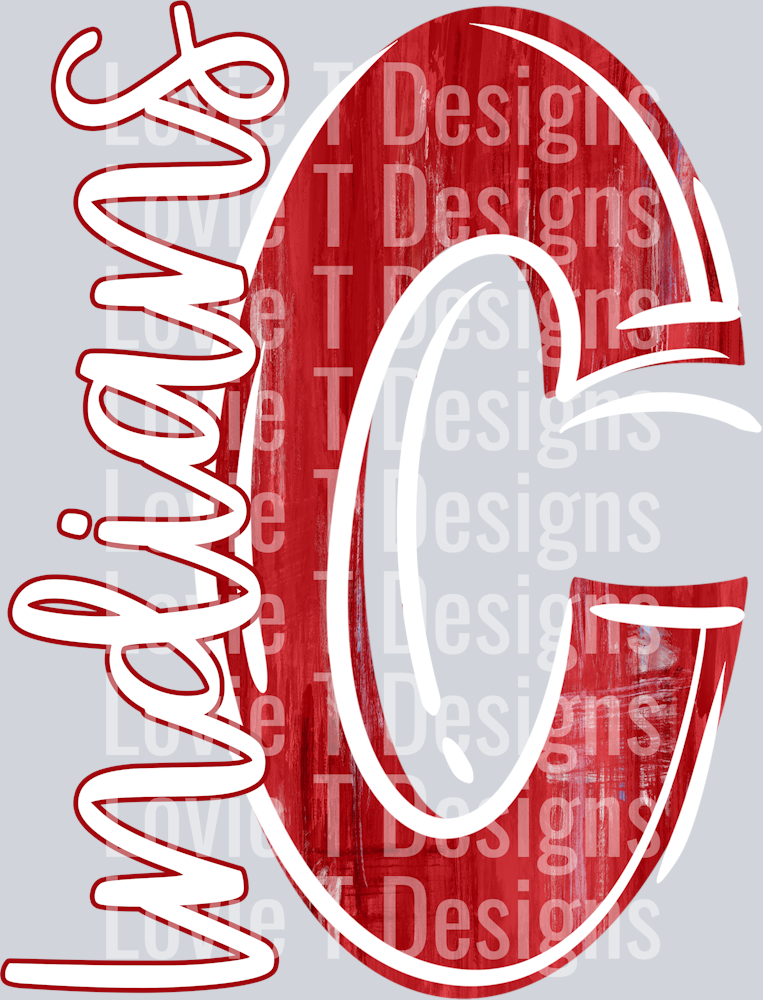 RED AND WHITE C INDIANS