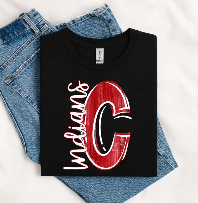 RED AND WHITE C INDIANS