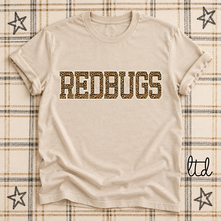 Redbugs Dark Leopard Mascots DTF transfer mockup