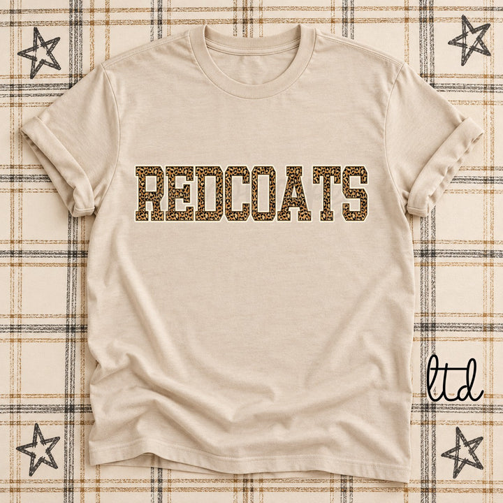 Redcoats Dark Leopard Mascots DTF transfer mockup