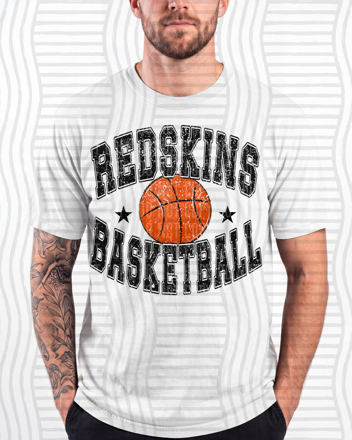 Redskins Basketball Varsity Mascots DTF transfer