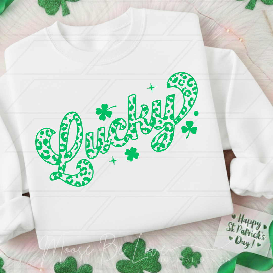 RETRO LUCKY ALL GREEN LEOPARD