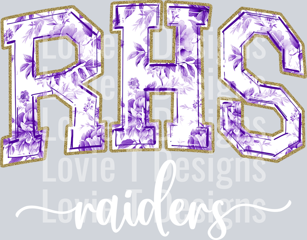 RHS RAIDERS PURPLE TOILE