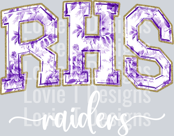 RHS RAIDERS PURPLE TOILE