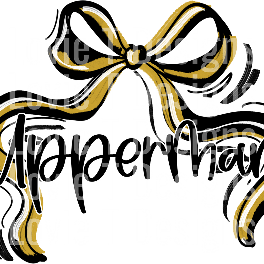 RIBBON SPORTS BOWS VEGAS GOLD BLACK AND WHITE UPPERMAN