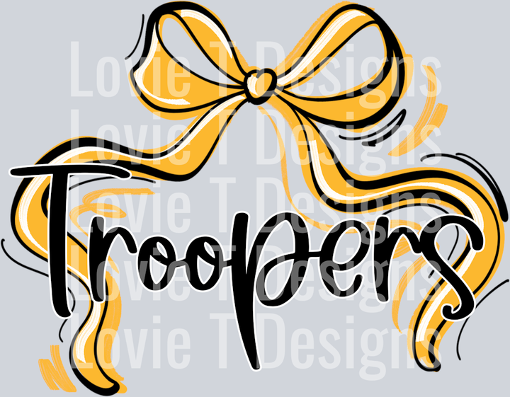 RIBBON SPORTS BOWS YELLOW TROOPERS