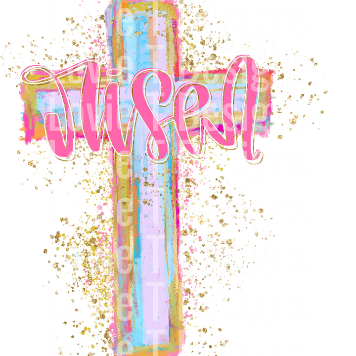 RISEN SPLATTER CROSS