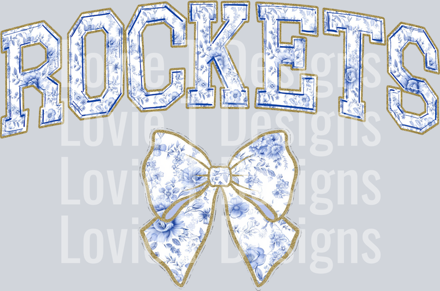 ROCKETS + BOW BLUE TOILE