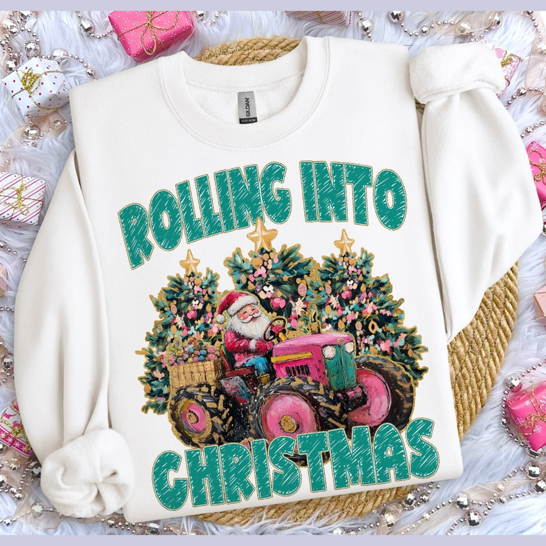 Rolling Into Christmas – DTF Transfer