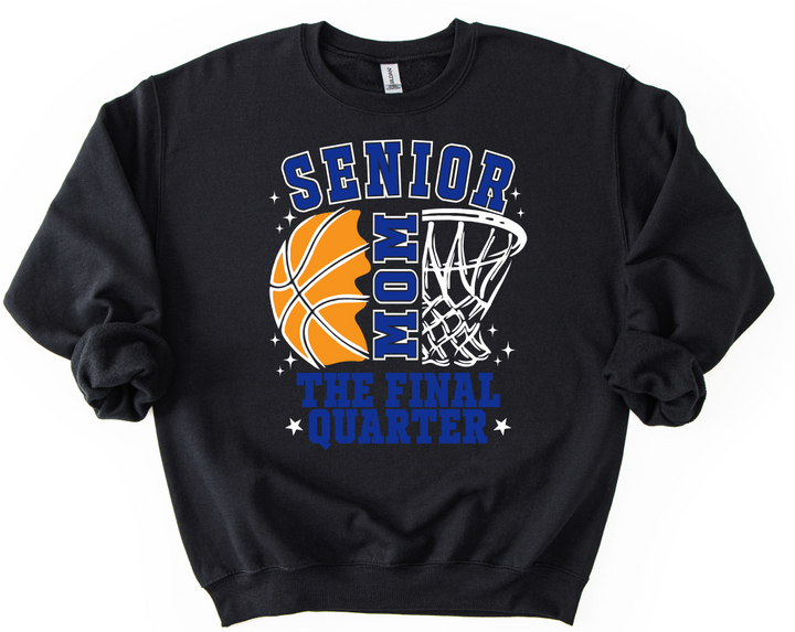 ROYAL BLUE AND WHITE SENIOR MOM BASKETBALL