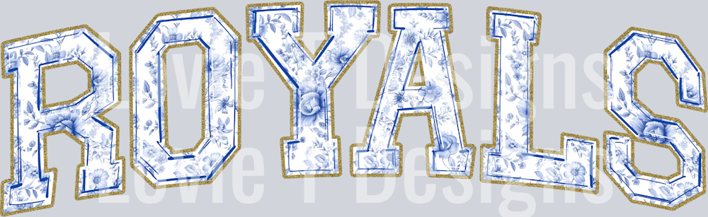 ROYALS BLUE TOILE