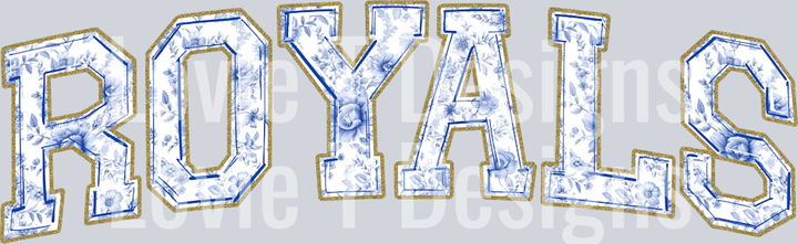 ROYALS BLUE TOILE