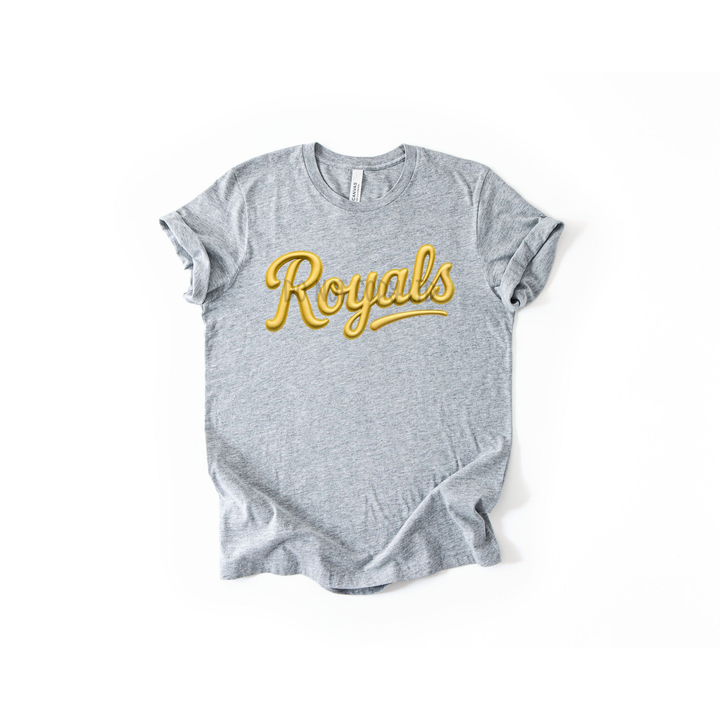 Royals Faux Puff Gold – DTF Transfer