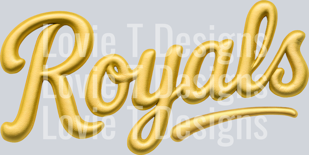 ROYALS FAUX PUFF GOLD