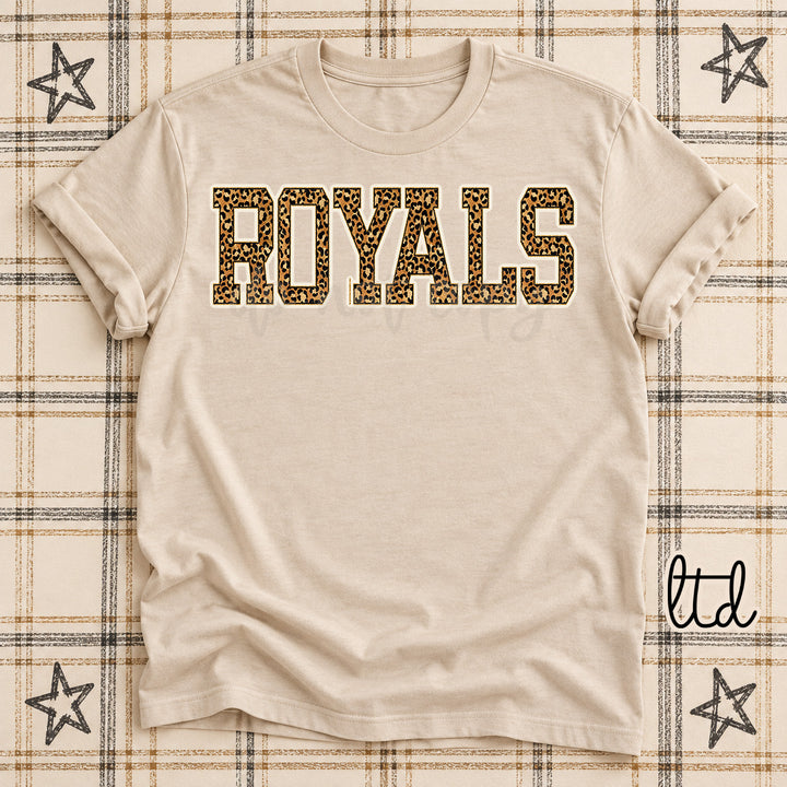Royals Dark Leopard Mascots DTF transfer