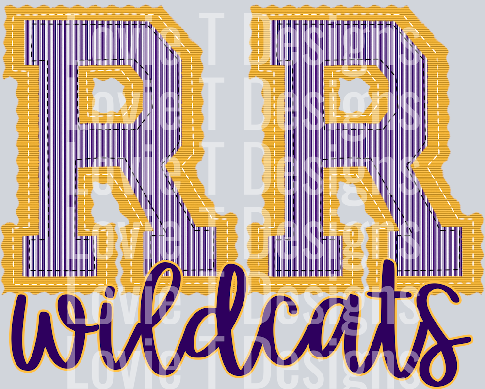 RR WILDCATS YELLOW BASE AND PURPLE TOP WILDCATS