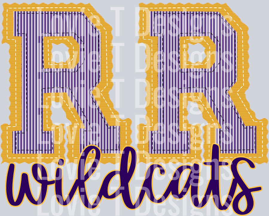 RR WILDCATS YELLOW BASE AND PURPLE TOP WILDCATS