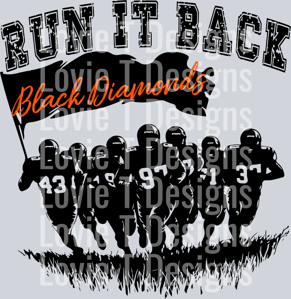 RUN IT BACK BLACK DIAMONDS ORANGE