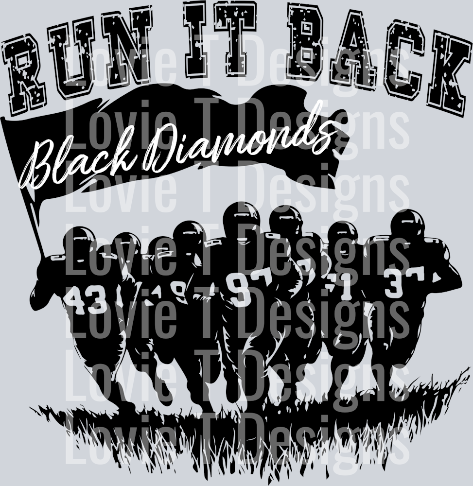 RUN IT BACK BLACK DIAMONDS WHITE