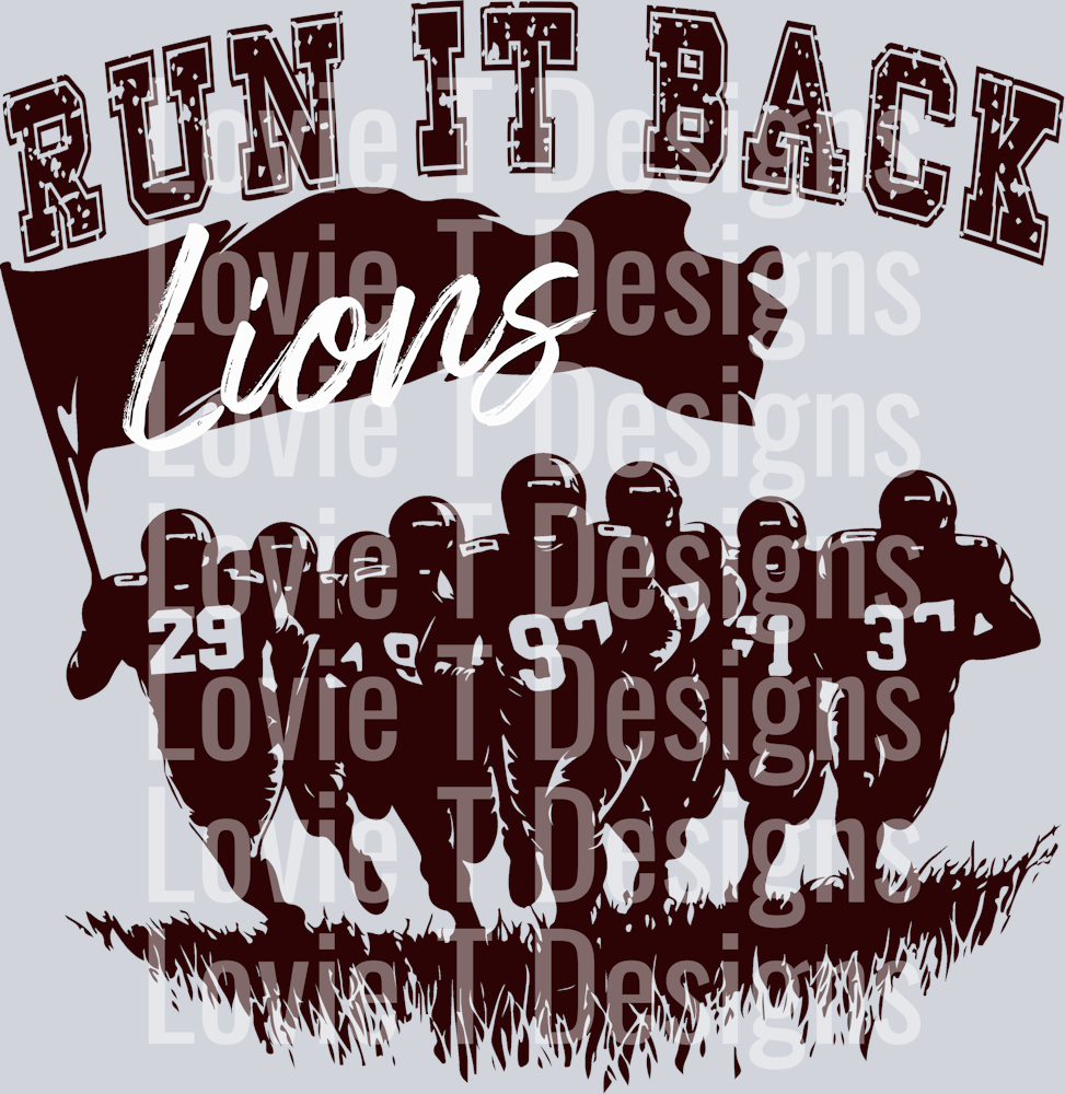 RUN IT BACK LIONS MAROON 29