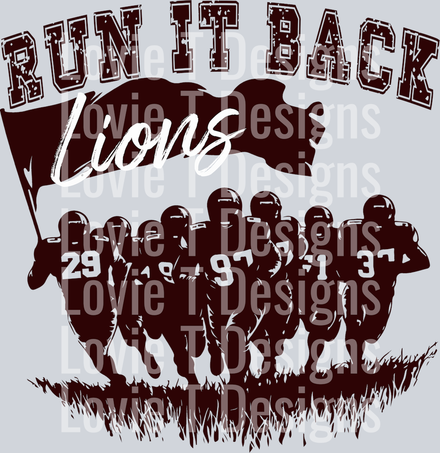 RUN IT BACK LIONS MAROON 29