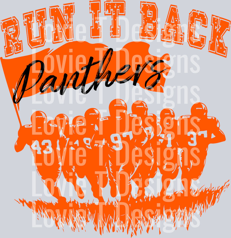 RUN IT BACK ORANGE PANTHERS
