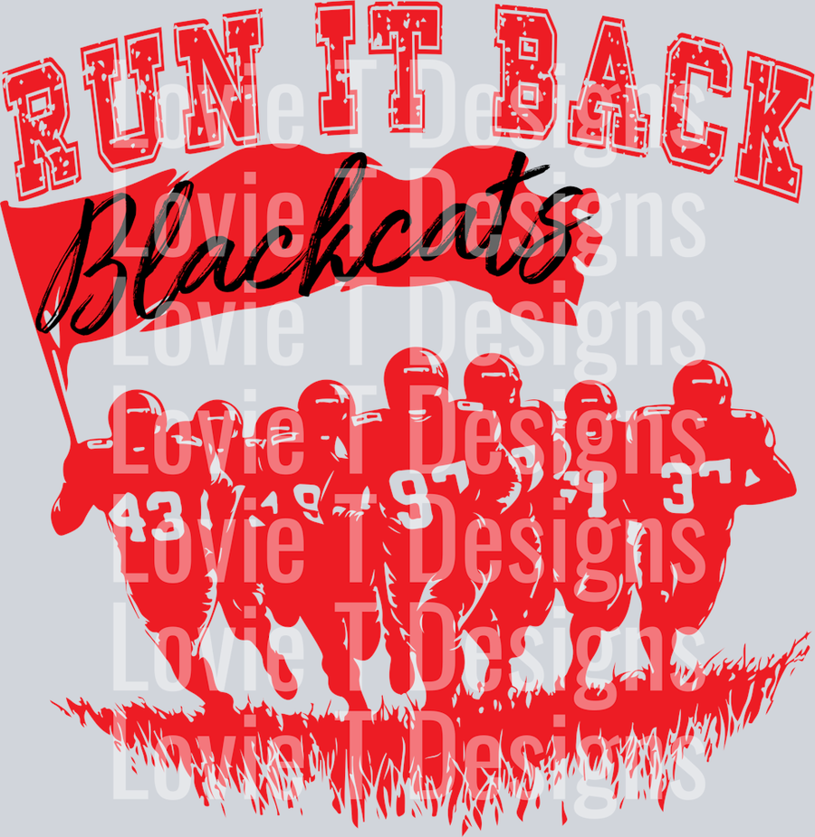 RUN IT BACK RED BLACKCATS
