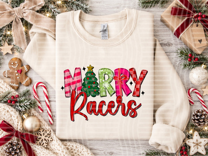Racers Merry mascot DTF transfer