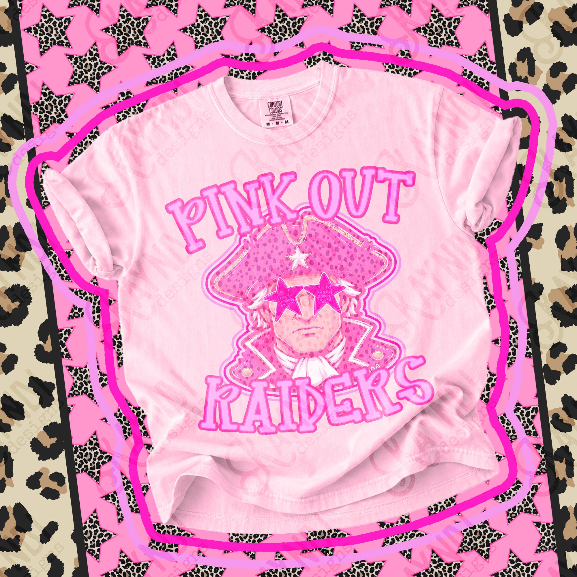 Pink Out Mascots Raiders 4 mockup