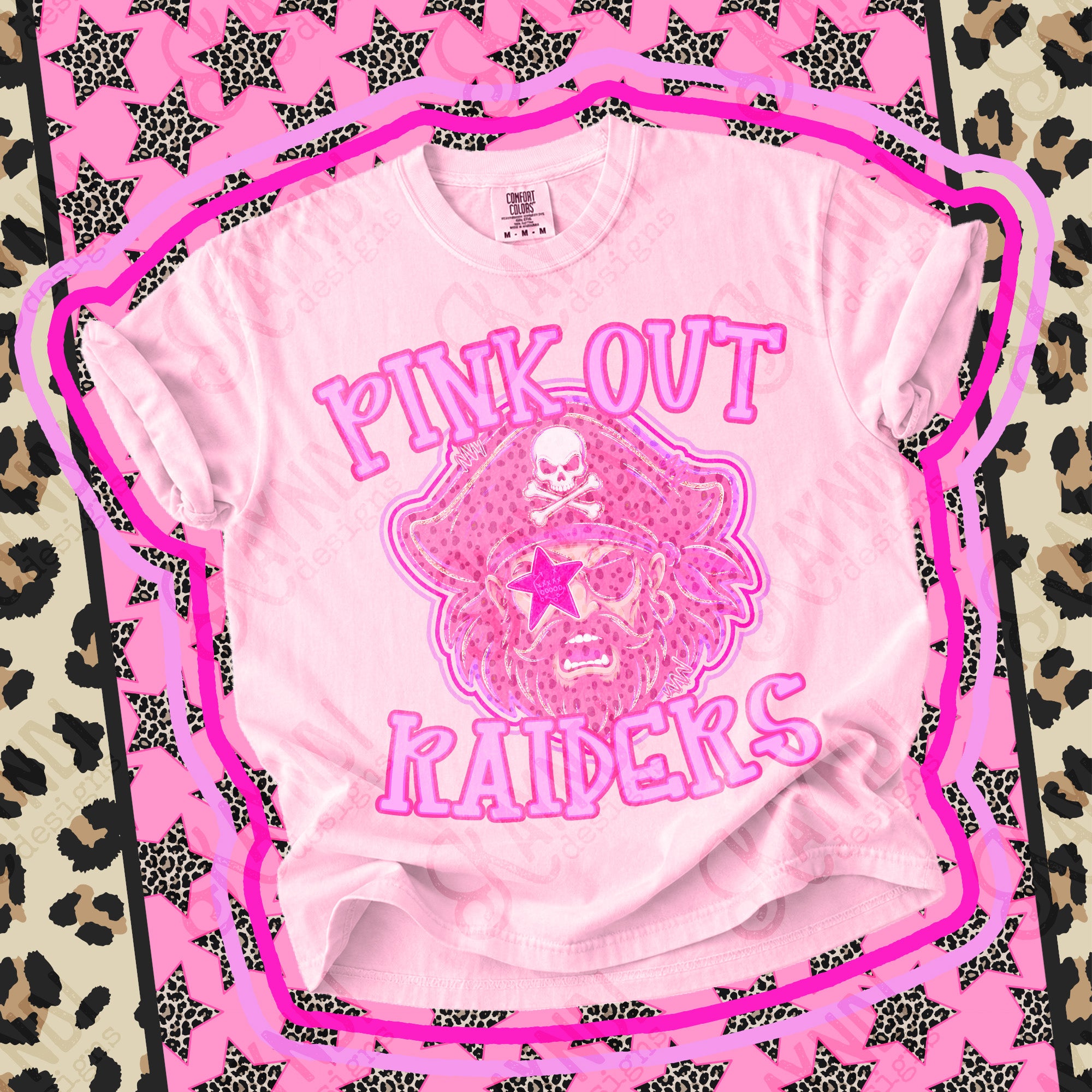 Pink Out Mascots Raiders 5 mockup