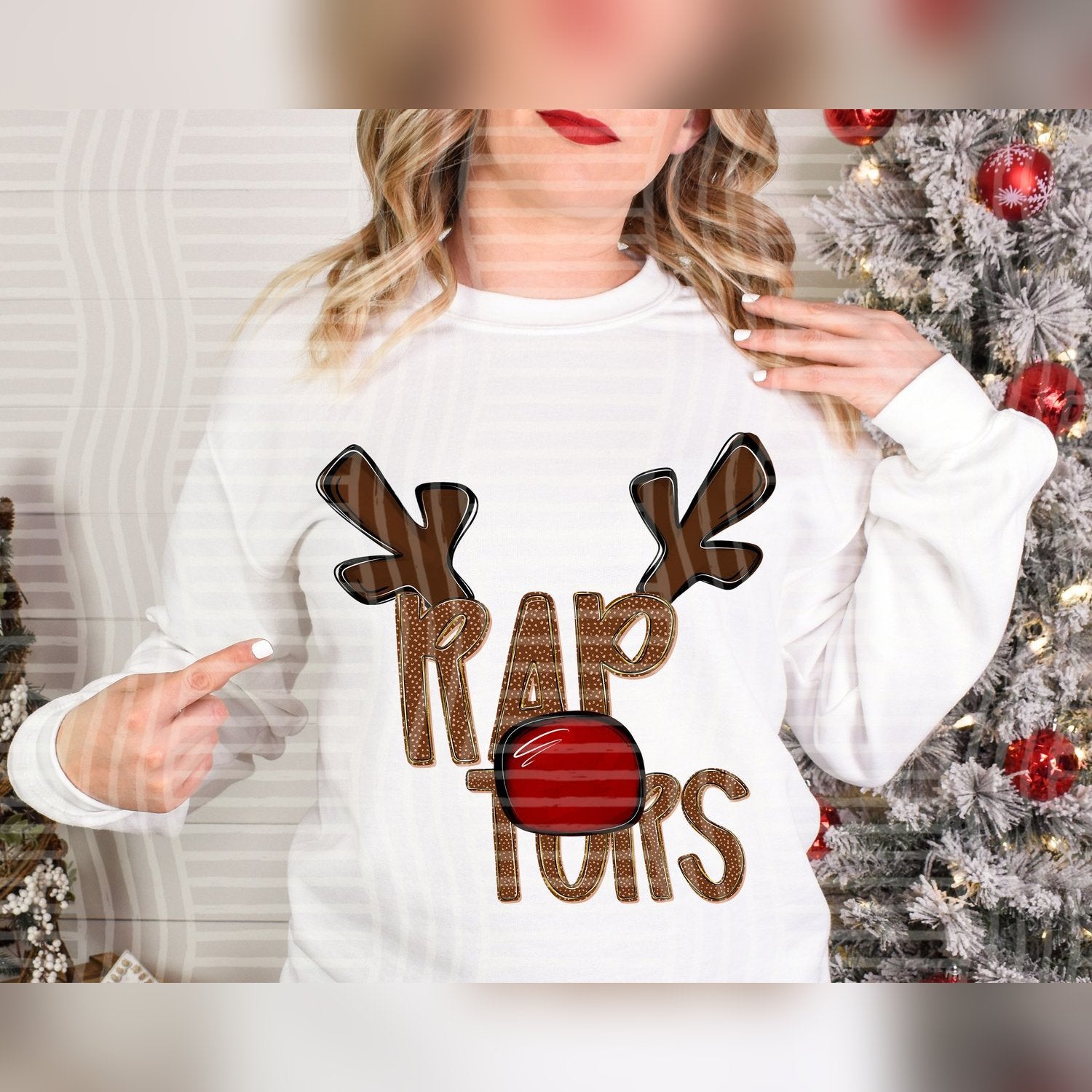 Deer Antler Mascots Raptors design