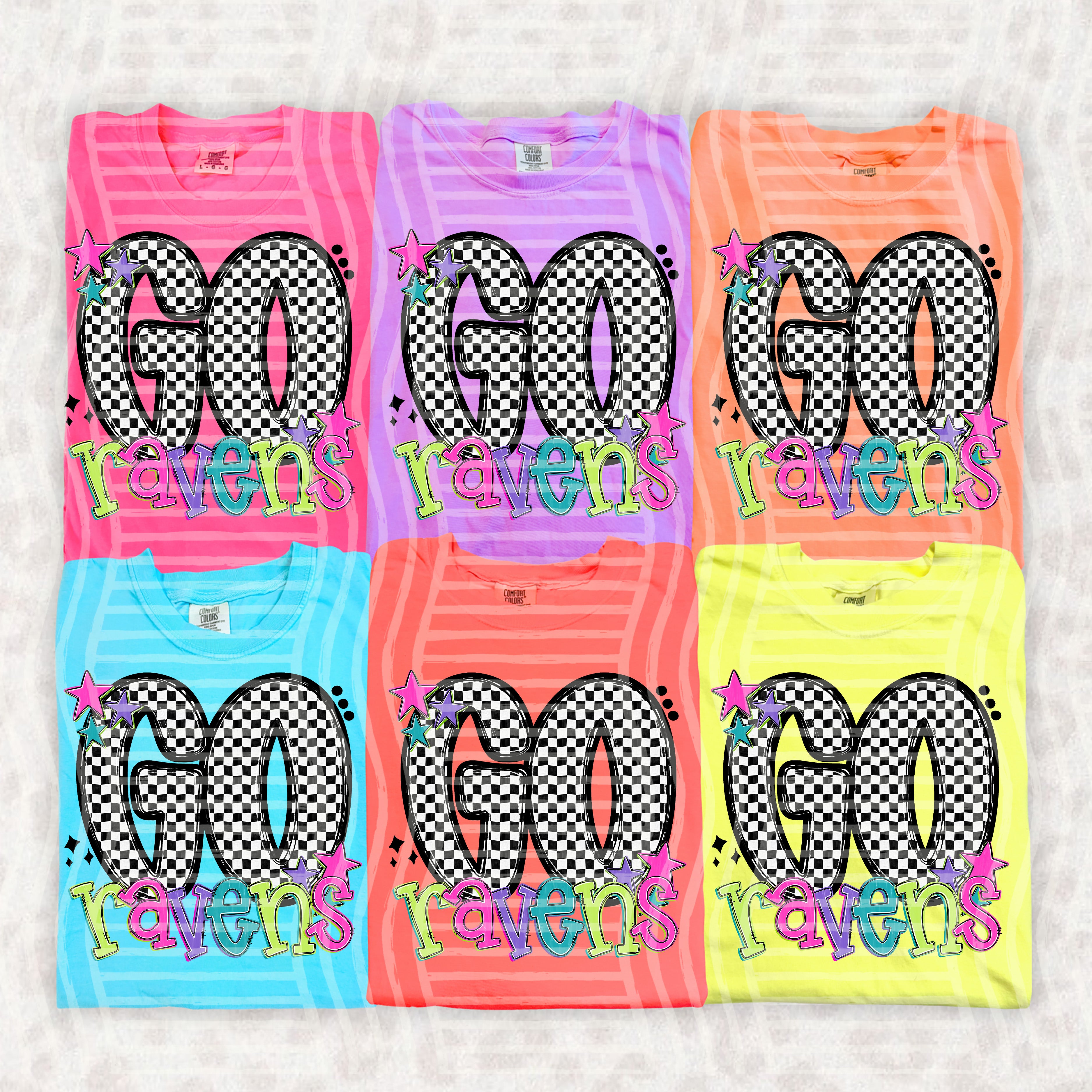 Go Checker Neons Mascots Ravens design