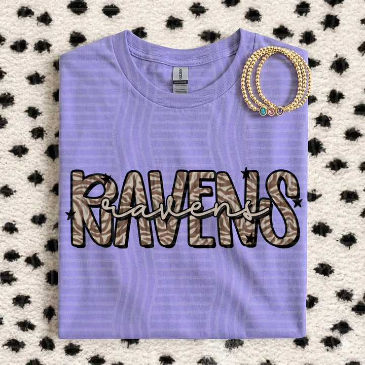 Ravens Zebra Mascots DTF transfer