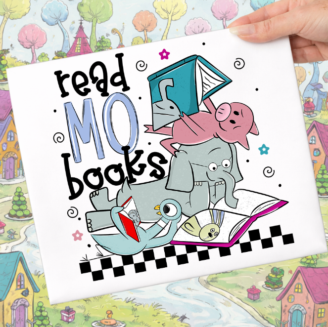 Read Mo Books DTF transfer design