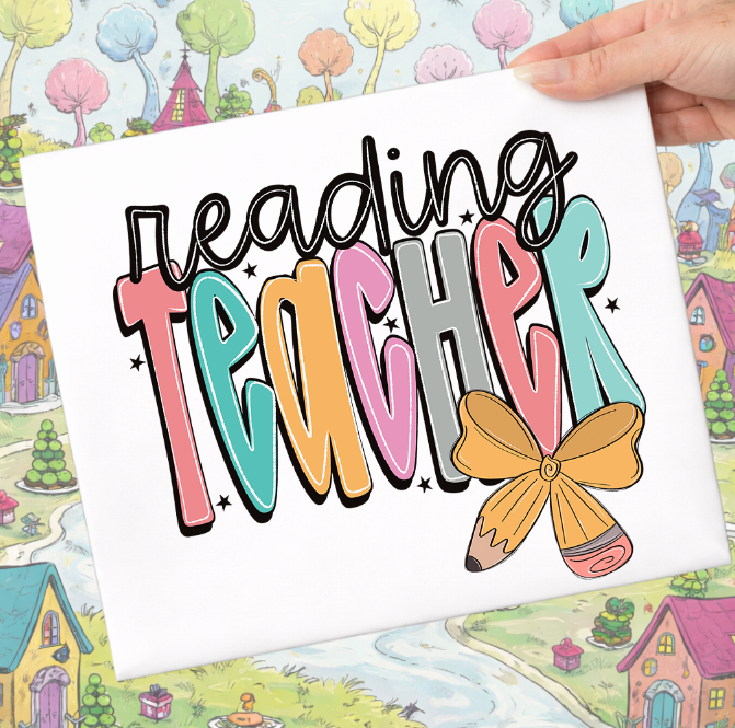 READER TEACHER DOODLE PENCIL