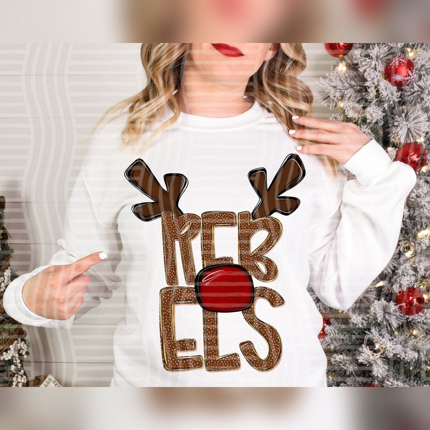 Deer Antler Mascots Rebels design