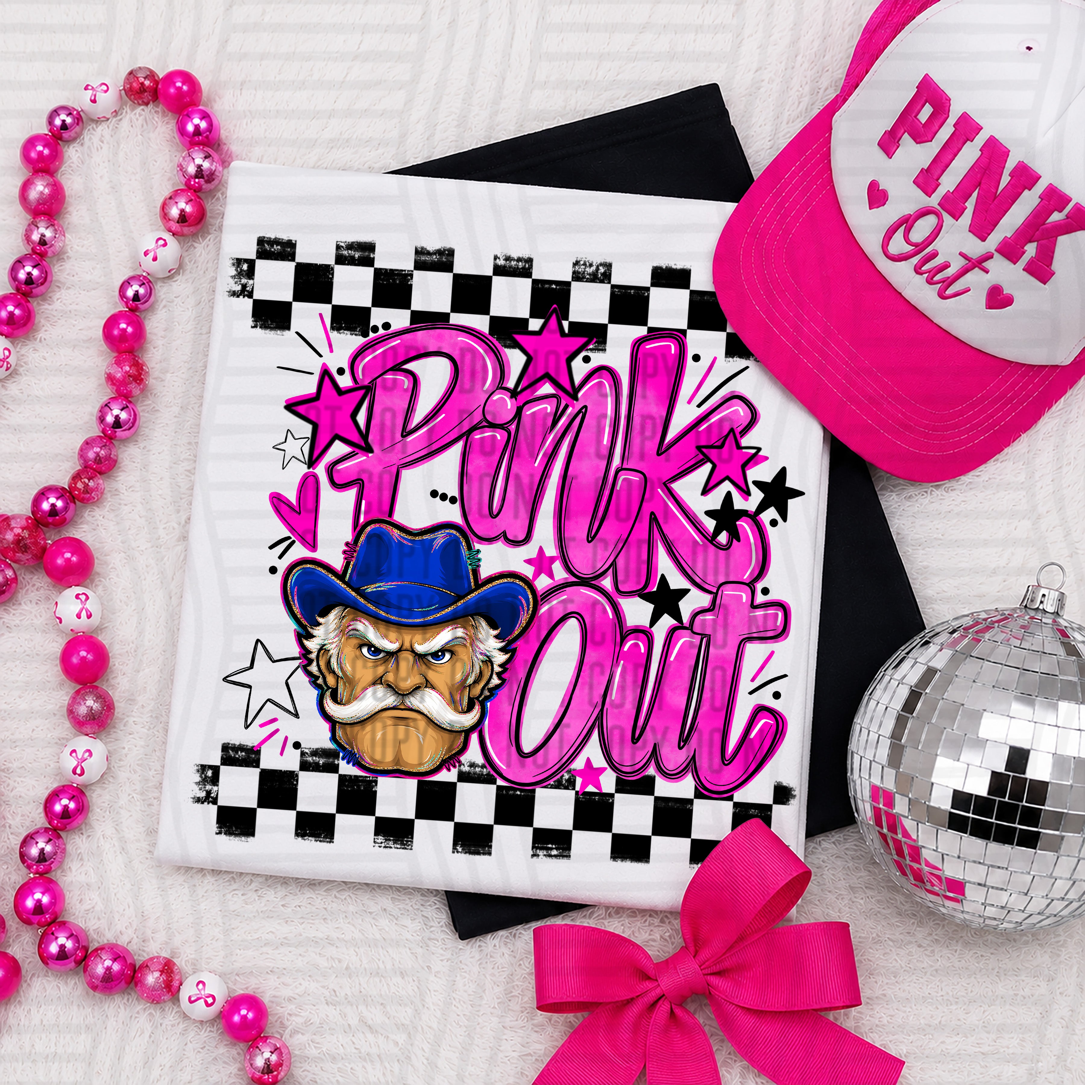 Pink Out Mascots CC Rebels design