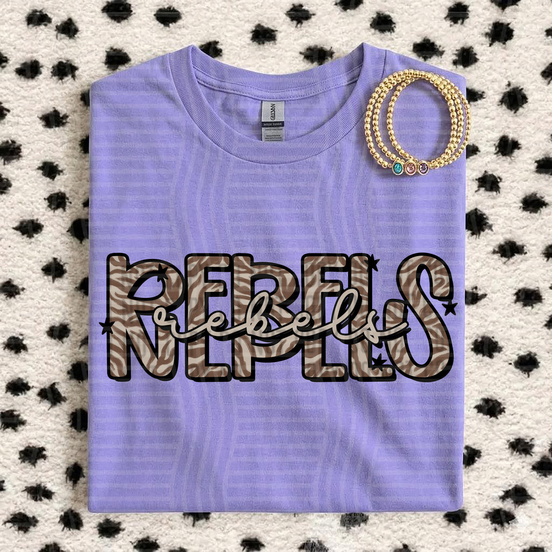 Rebels Zebra Mascots DTF transfer